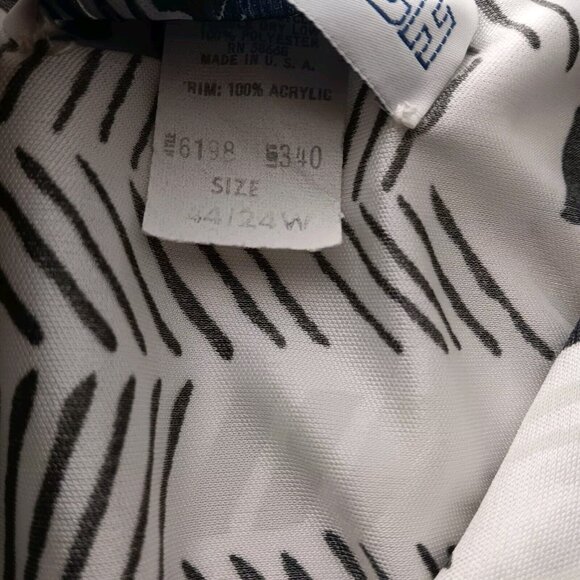 Top Notch Shirt Plus Size 24W Polyester Blouse White Black Geometric Vintage USA - Picture 7 of 15